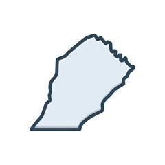 Color illustration icon for chester