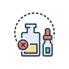 Color illustration icon for essentially