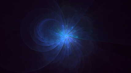 3D rendering abstract circle light background