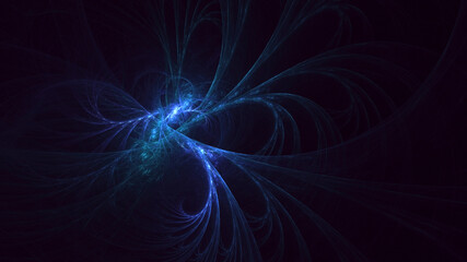 3D rendering abstract colorful fractal light background