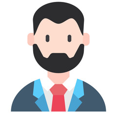 business man flat icon
