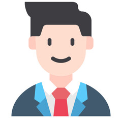 business man flat icon