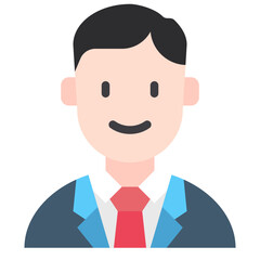 business man flat icon