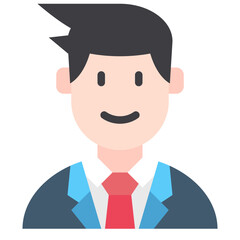 business man flat icon