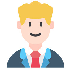 business man flat icon