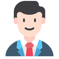 business man flat icon