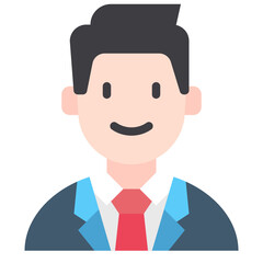 business man flat icon