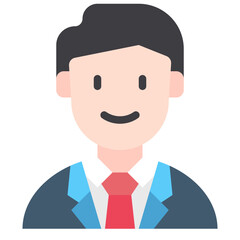 business man flat icon