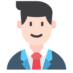business man flat icon