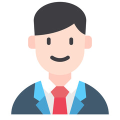 business man flat icon