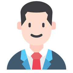 business man flat icon