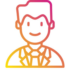 businessman gradient icon
