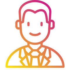 businessman gradient icon