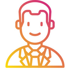 businessman gradient icon
