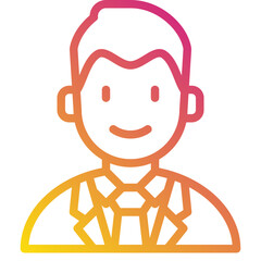 businessman gradient icon