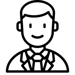 business man line icon