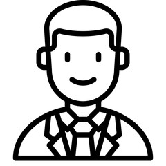 business man line icon