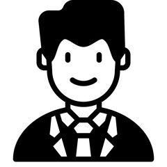 businessman glyph icon