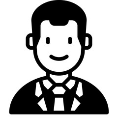 businessman glyph icon