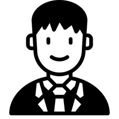 businessman glyph icon