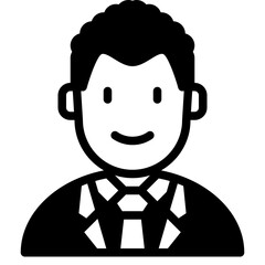 businessman glyph icon