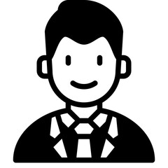 businessman glyph icon
