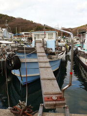 Fototapeta na wymiar 港の漁船。 The fishing boat in the port.