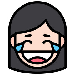 laugh line icon