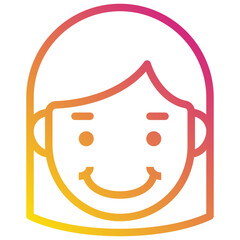 smile gradient icon