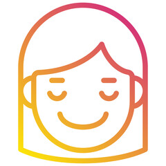 smile gradient icon