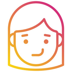 smile gradient icon