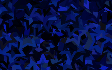 Dark Pink, Blue vector template with crystals, triangles.