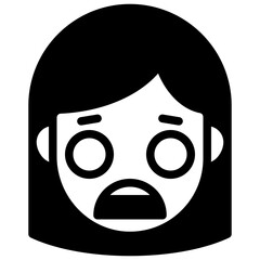 confounded glyph icon