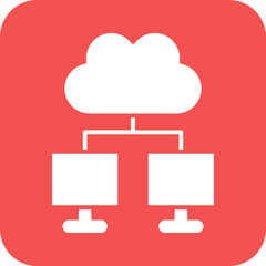 Cloud computing Icon Style