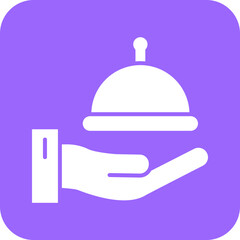 Fototapeta premium Room service Icon Style