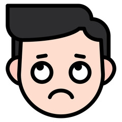 rolling eye line icon