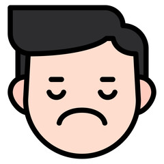 sad line icon