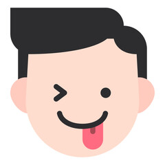 naughty flat icon