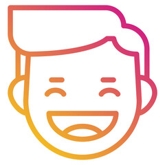 cheerful gradient icon