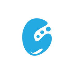 Fototapeta premium The logo design is letter C in bubble