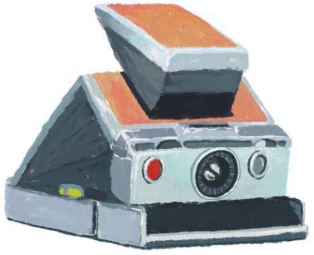 vintage camera illust drarwing