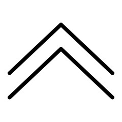 up arrow line icon