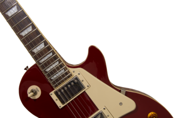 detail of a electric guitar