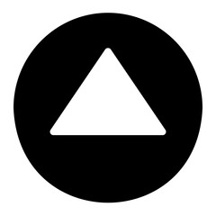 up arrow glyph icon