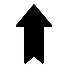 up arrow glyph icon