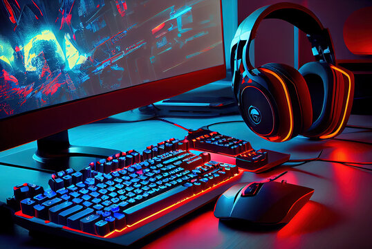 Pc Gaming Setup Images – Browse 3,123 Stock Photos, Vectors, and, gaming  setup 