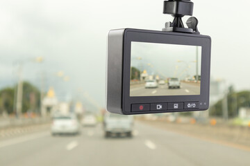 Car CCTV camera video recorder for driving safety on the road