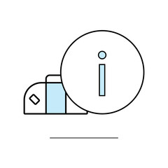 Lost and Found luggage information desk icon