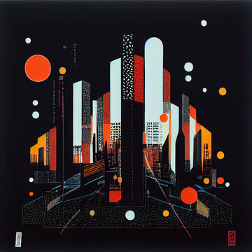 Abstract cityscape