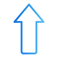 up arrow gradient icon